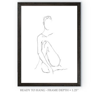 Orren Ellis 'Nude Contour Sketch II' by Paul Cezanne - Picture Frame